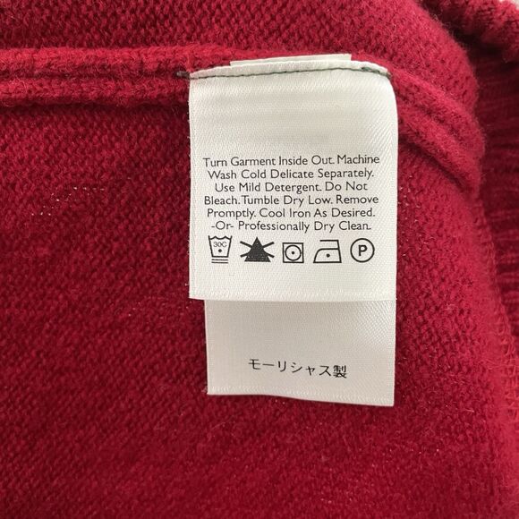 Ralph Lauren 100% Lambswool Red Tight Knit Sweater Women's‎ Size Small - Picture 9 of 9